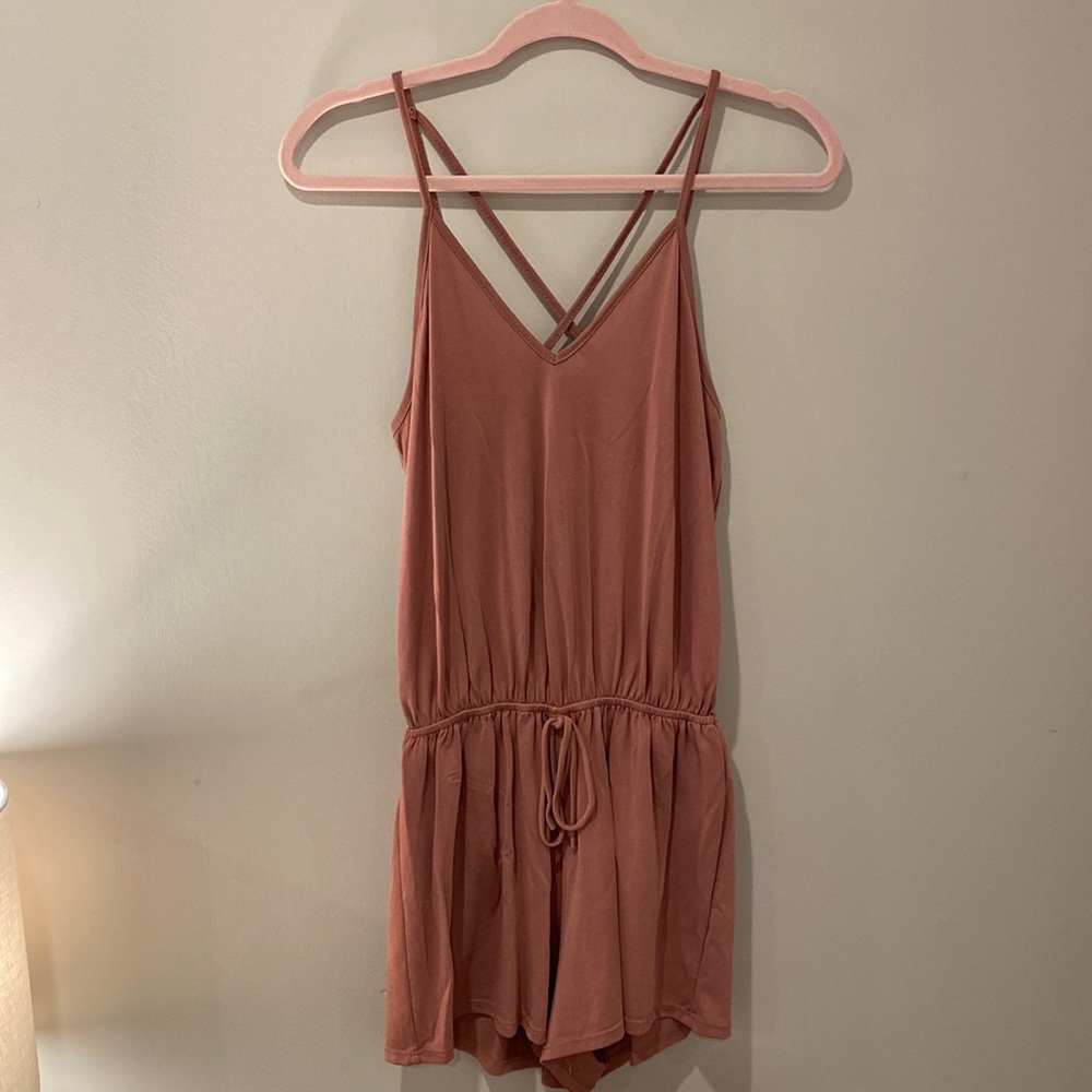 Pink Lily Mauve Romper